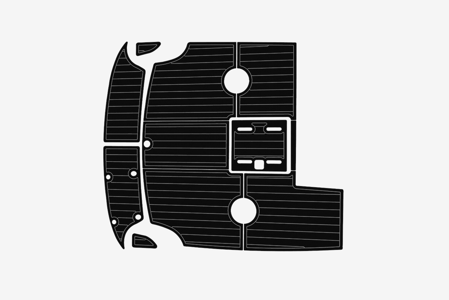 1998-2000 Cobalt 253 Cockpit Swim platform 1/4"6mm EVA Foam carpet marine floor