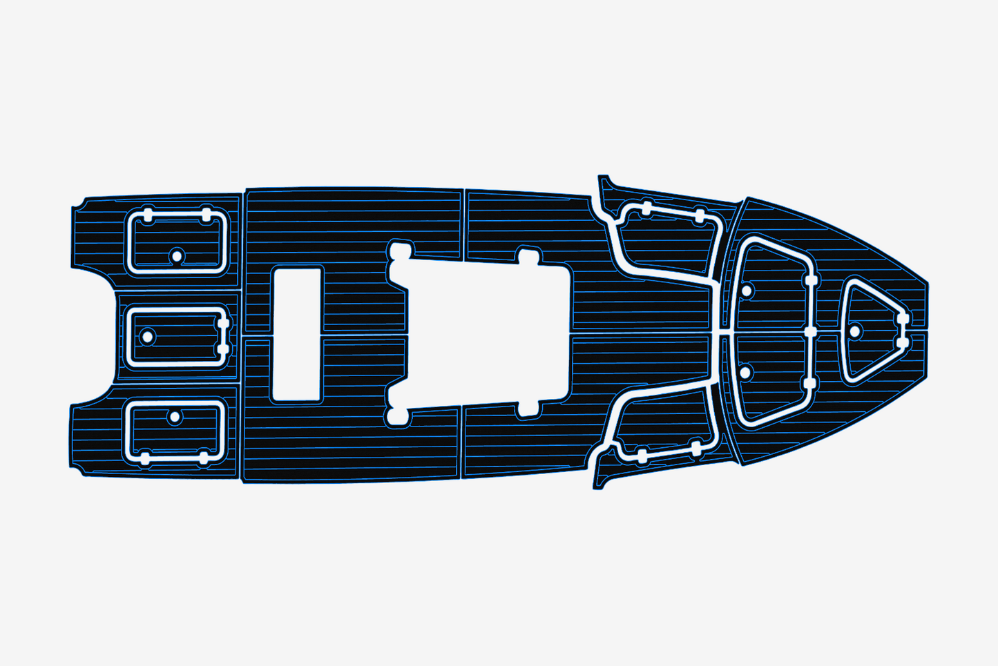 2017-2020 Gause Built Cockpit 1/4"6mm EVA Foam carpet marine MAT floor