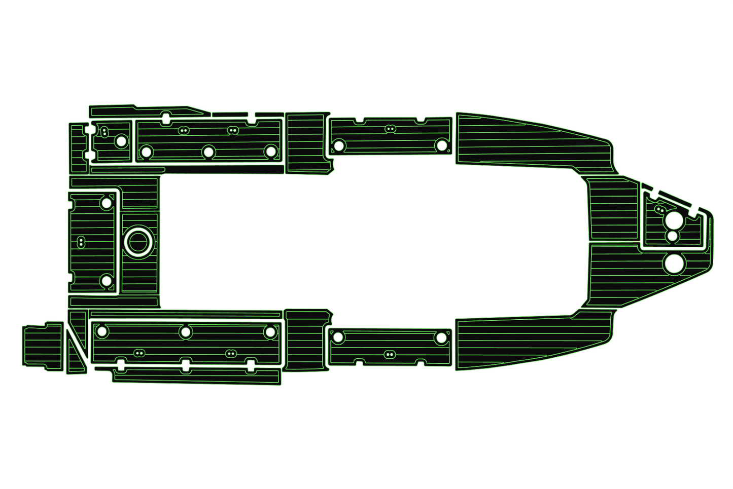 2017-2023 Sea Fox 328 commander Cockpit Swim platform 1/4"6mm EVA Fauxfoam floor