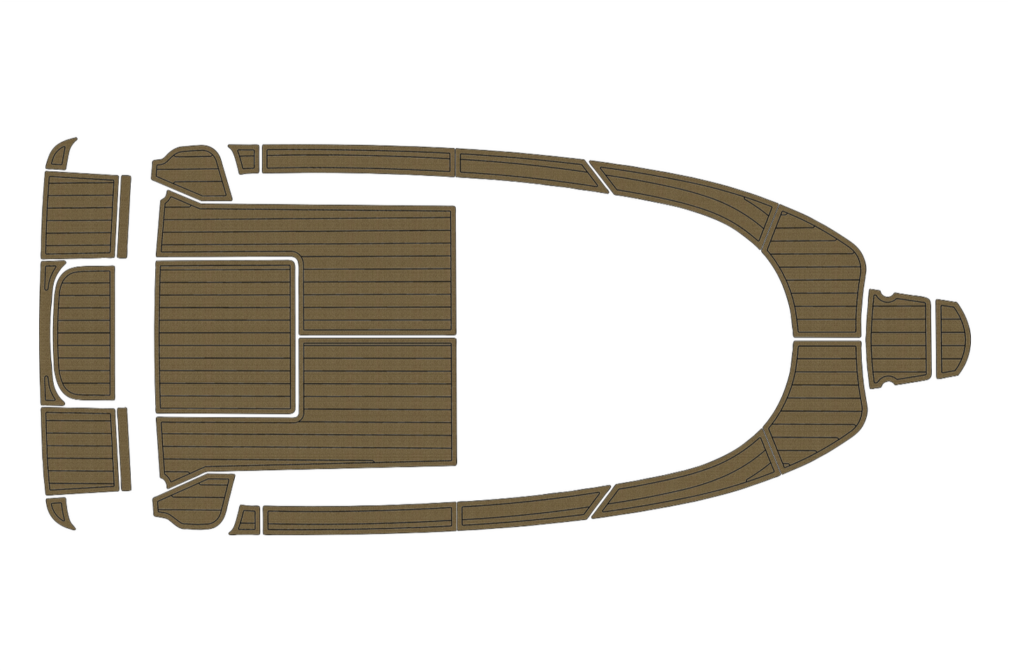 2010 Aquador 21 WAS Cockpit Swim platform bow 1/4"6mm EVA foam faux floor