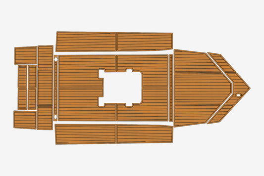 2003 AlumaCraft 20CC Cockpit Swim Platform 1/4" 6mm EVA Teak deck floor