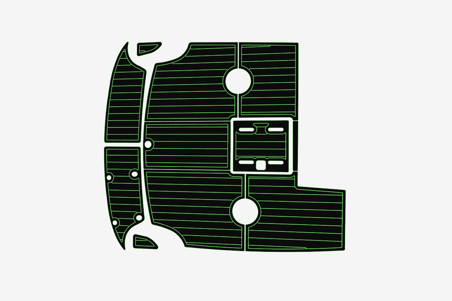 1998-2000 Cobalt 253 Cockpit Swim platform 1/4"6mm EVA Foam carpet marine floor