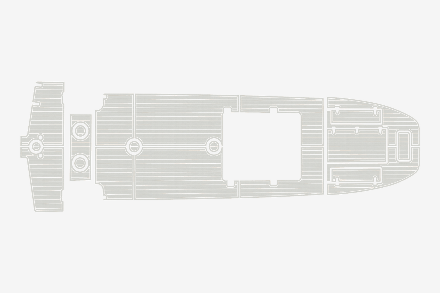 Mako 26 Cockpit Swim platform 1/4"6mm EVA Foam floor
