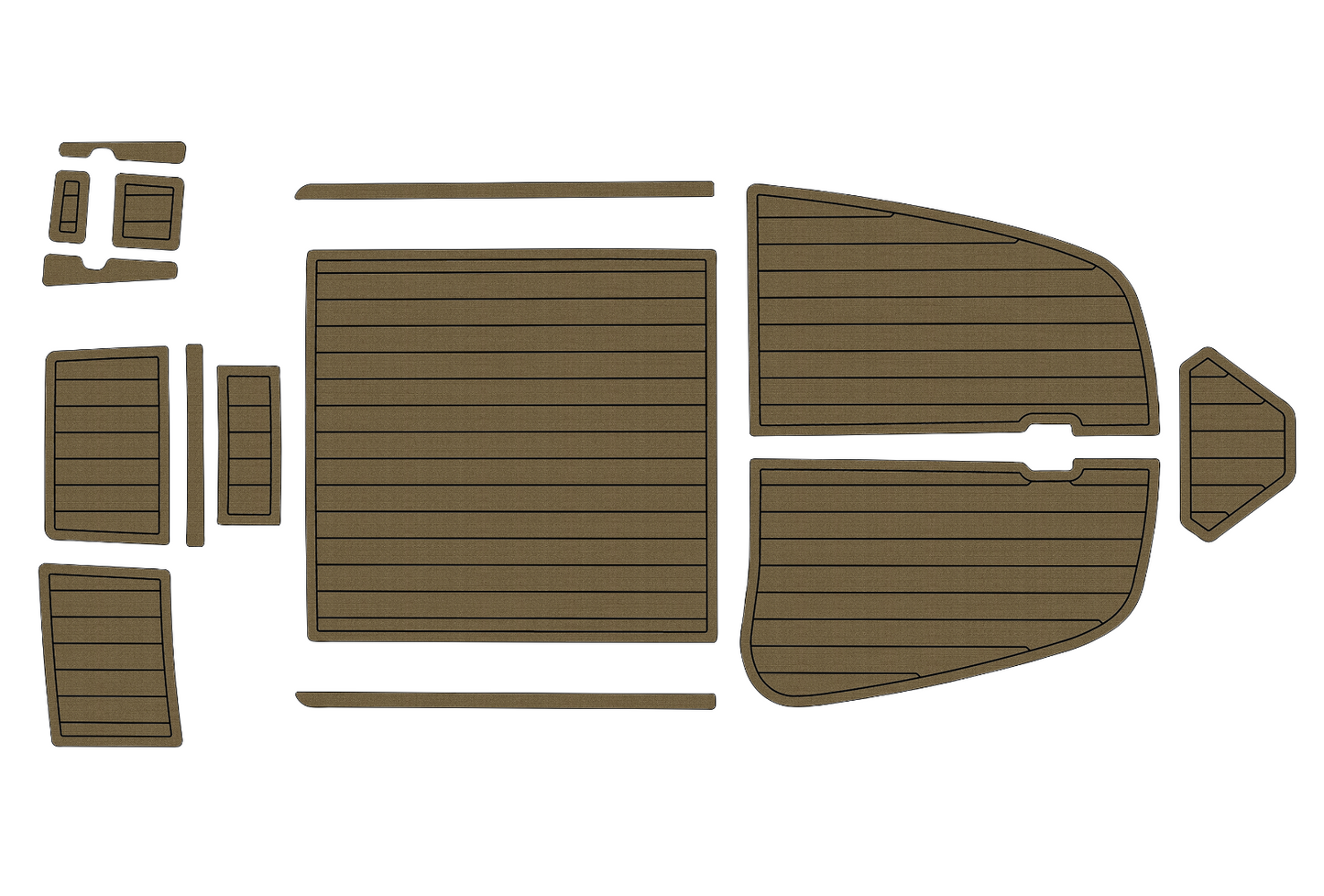 2001-2008 Bella 655 Marine teak deck EVA Foam Boat fuax foam mat flooring