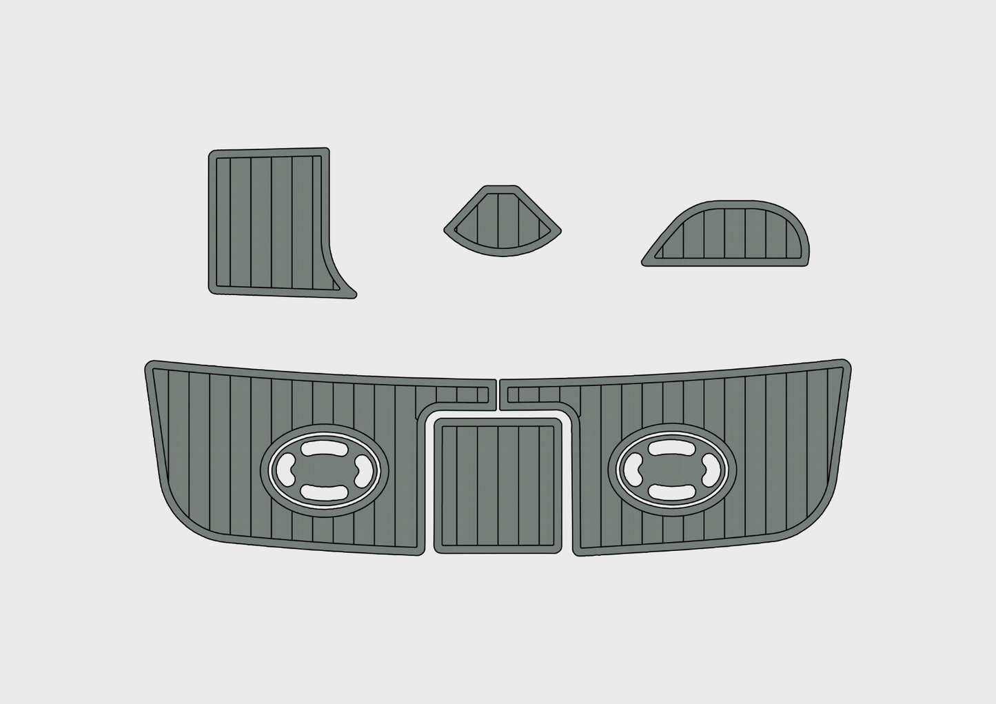 1997 SEA RAY 290 Swim platform 1/4"6mm EVA Foam floor