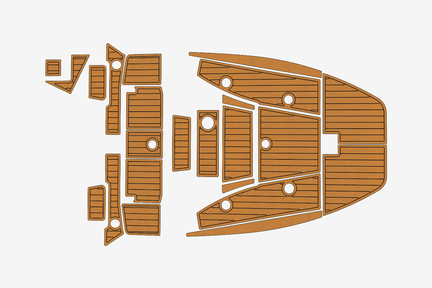 2021-2024 Ranger 2660 Bay Boat Marine teak deck EVA Foam Boat flooring