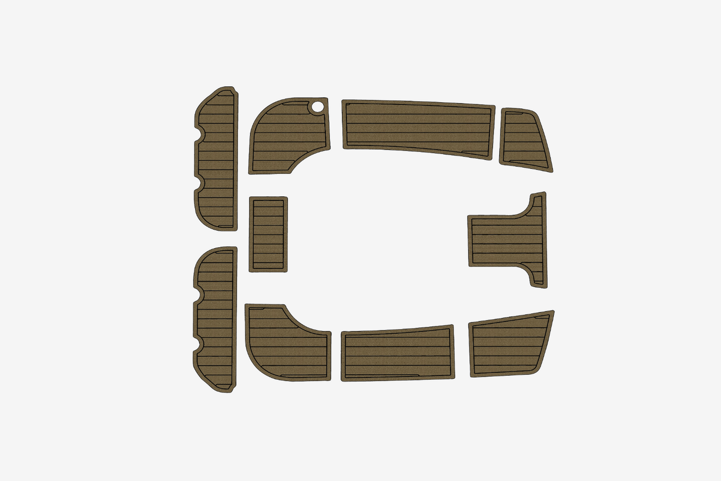 2004-2009 Hunter 38 Cockpit Swim platform 1/4"6mm EVA Foam faux floor