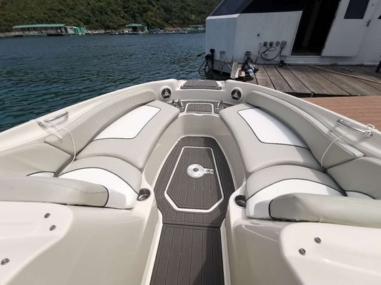 2002-2008 Sea Ray 240 sundeck Cockpit Pads 1/4" 6mm EVA Faux Teak Deck floor