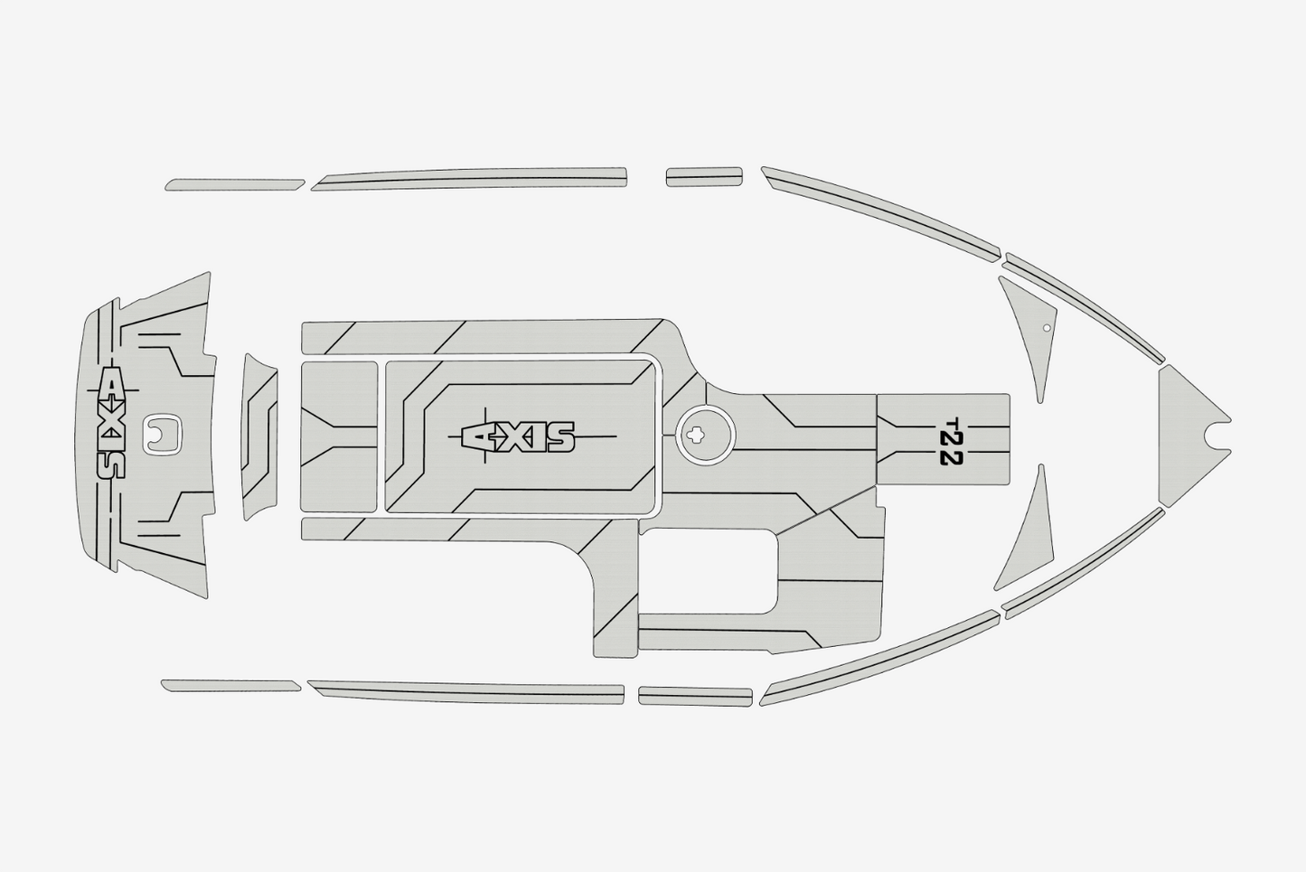 2014-2017 AXIS T22 Marine teak deck EVA Foam Boat flooring