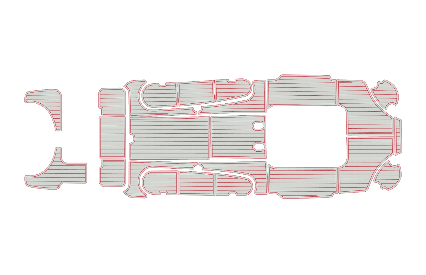 2000-2004 Baja 340 Sportfish Cockpit Swim platform 1/4"6mm EVA foam faux floor