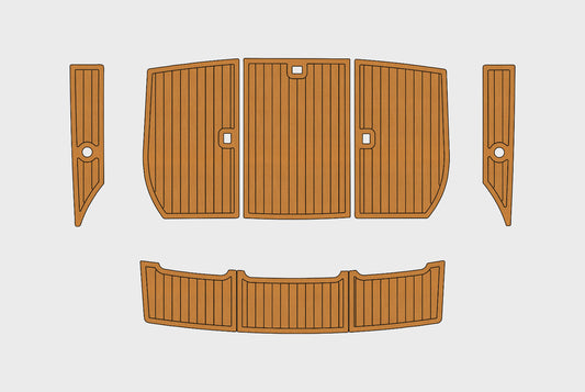 1990-1992 Carver 28 Aft Cabin Cockpit Swim platform 1/4"6mm EVA Foam fuax floor