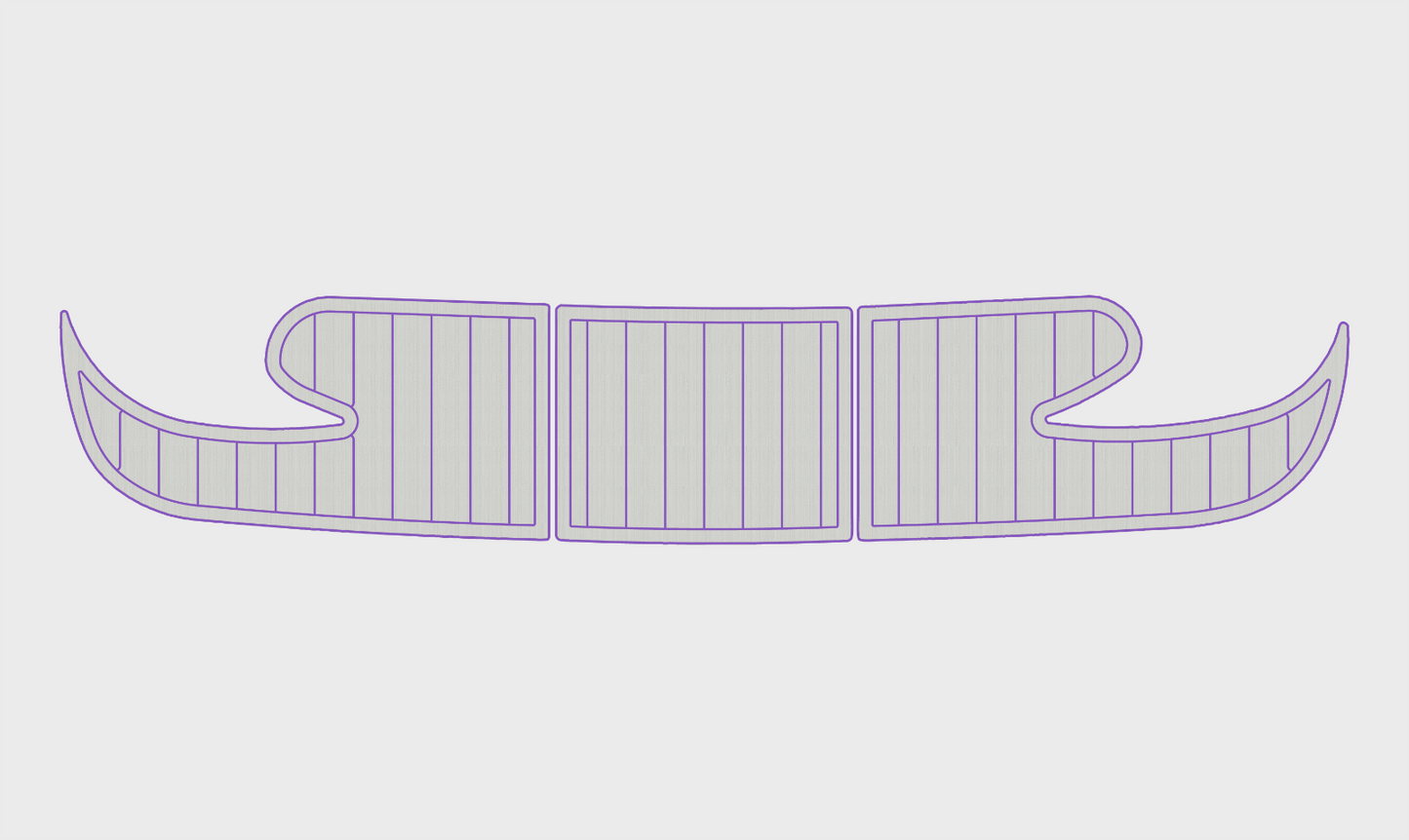 1995-1997 Rinker 232 Captiva Cuddy Cockpit Swim platform 1/4"6mm EVA foam floor