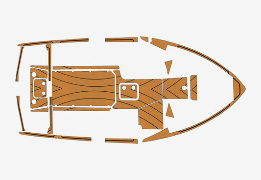 2021-2022 Malibu 23 lsv Wakesetter Cockpit Swim platform 1/4"6mm EVA Foam floor