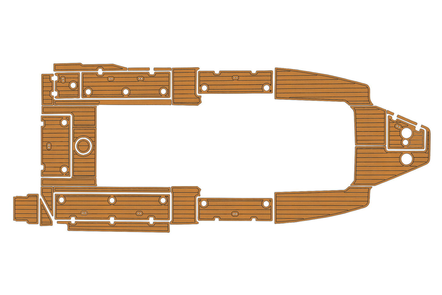2017-2023 Sea Fox 328 commander Cockpit Swim platform 1/4"6mm EVA Fauxfoam floor