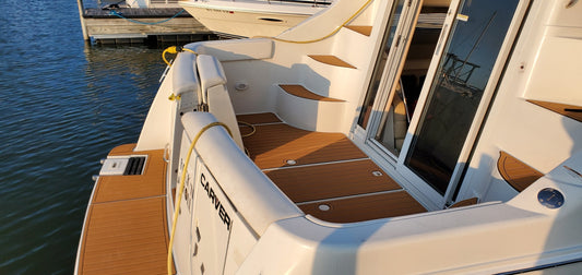 2001 Carver 350 Mariner Cockpit Swim platform 1/4"6mm EVA foam floor