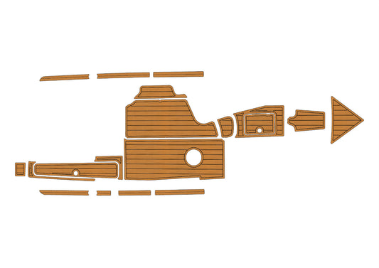 2002-2004 Centurion Escalade Anti-slip Custom EVA mat teak marine deck flooring