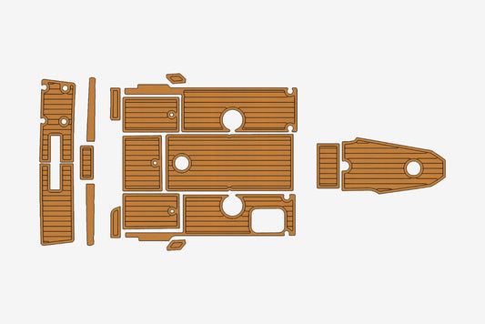 1997 Faeton 710 Marine teak deck EVA Foam Boat flooring