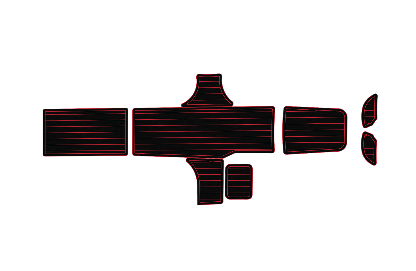 2015-2017 Bayliner Element XL Cockpit swim platform 1/4" 6mm EVA foam floor