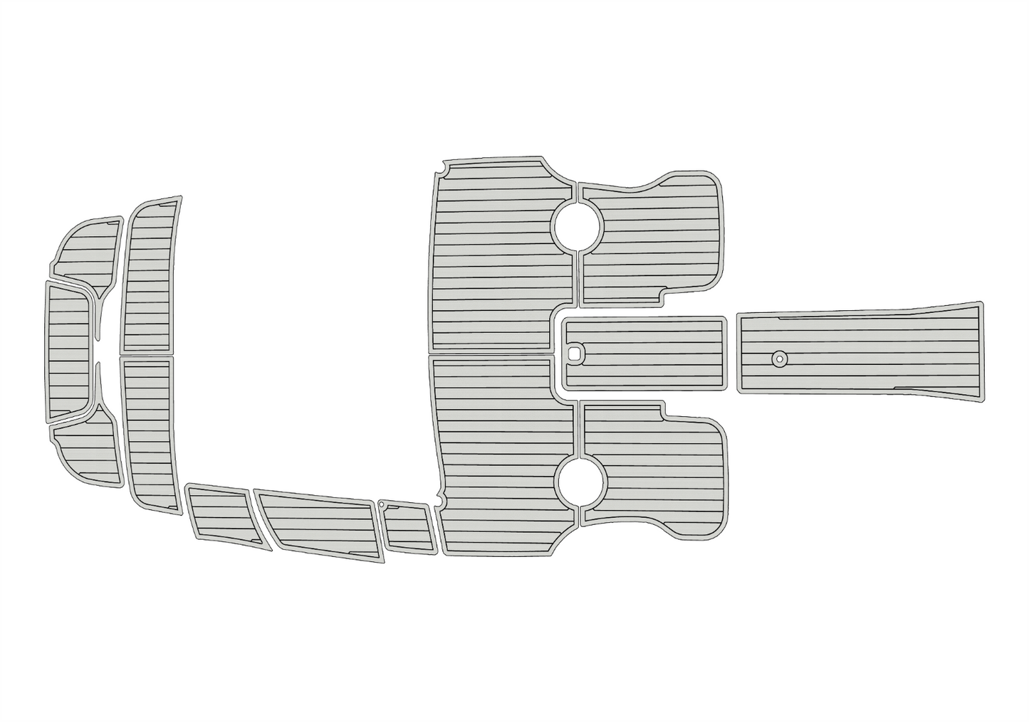 2011-2016 cobalt 200 Cockpit Swim platform 1/4"6mm EVA foam faux mat floor