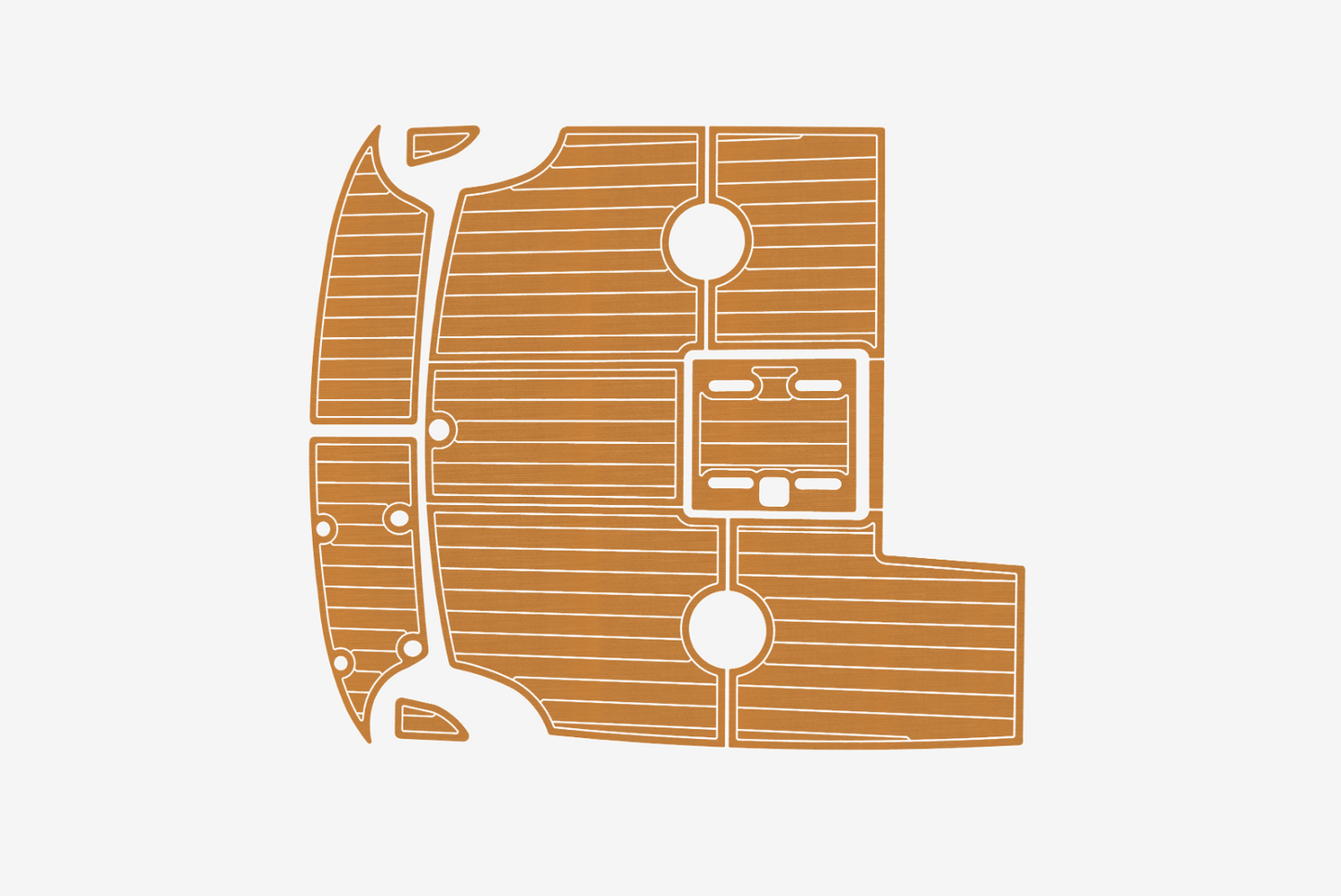 1998-2000 Cobalt 253 Cockpit Swim platform 1/4"6mm EVA Foam carpet marine floor