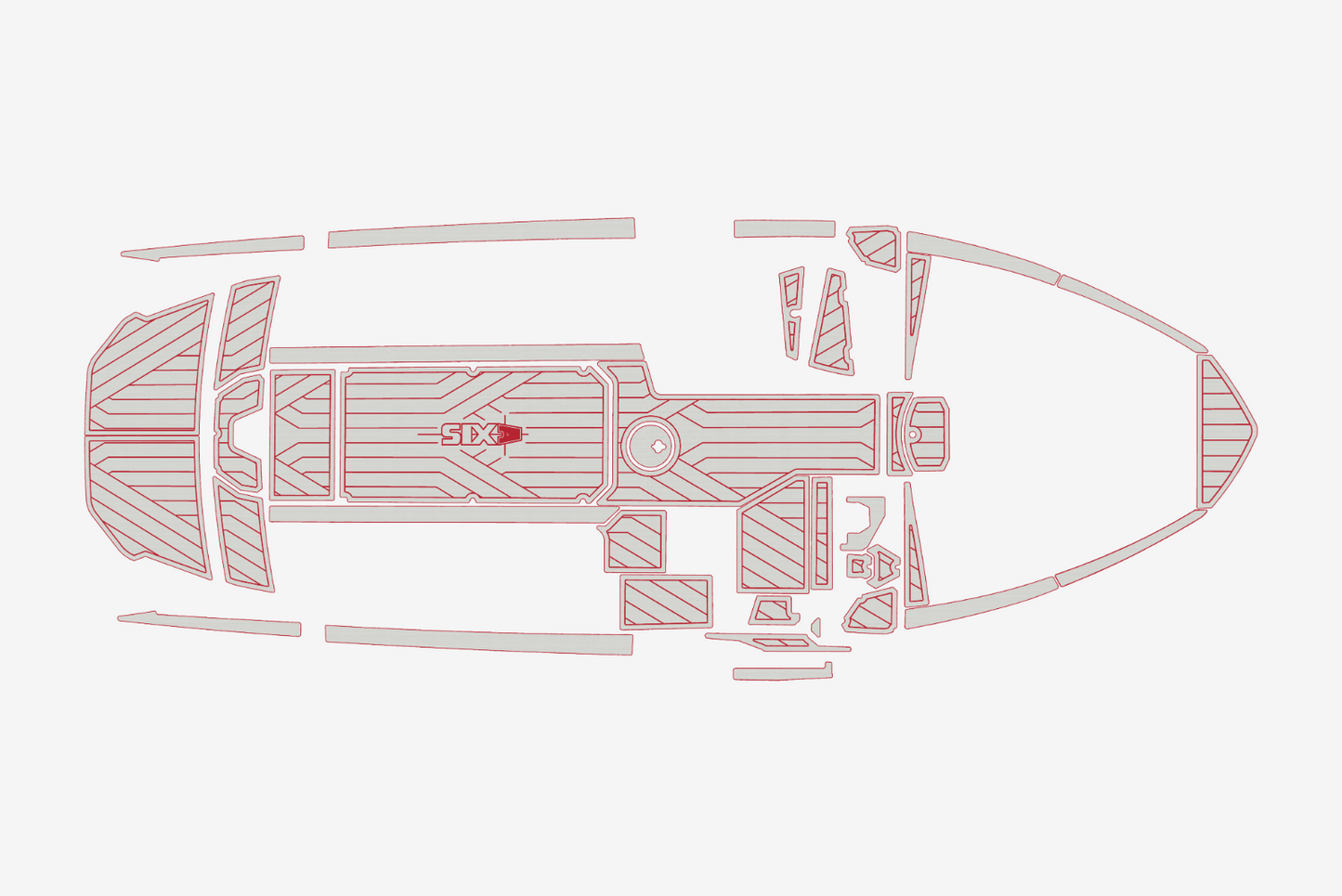 2023 Axis T235 Marine teak deck EVA Foam Boat flooring