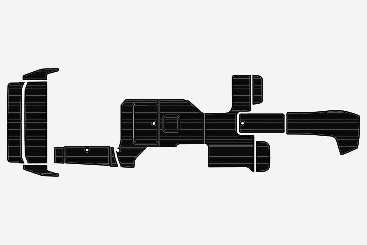 2012-2013 COBALT A28 Cockpit Swim platform 1/4"6mm EVA foam faux mat floor