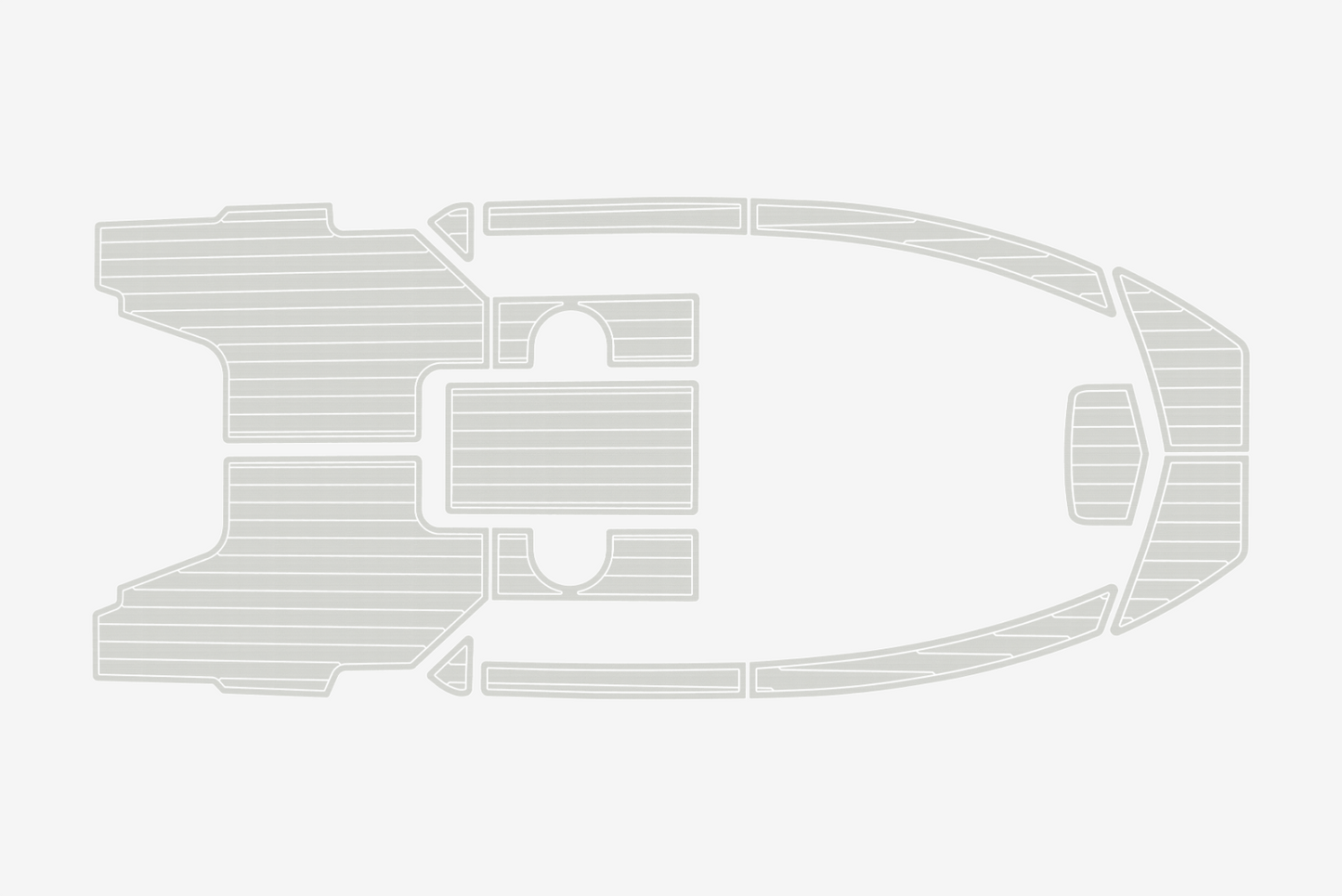 1996-2001 Bayliner 1802 Cuddy Trophy Cockpit Swim platform 1/4"6mm EVA mat floor