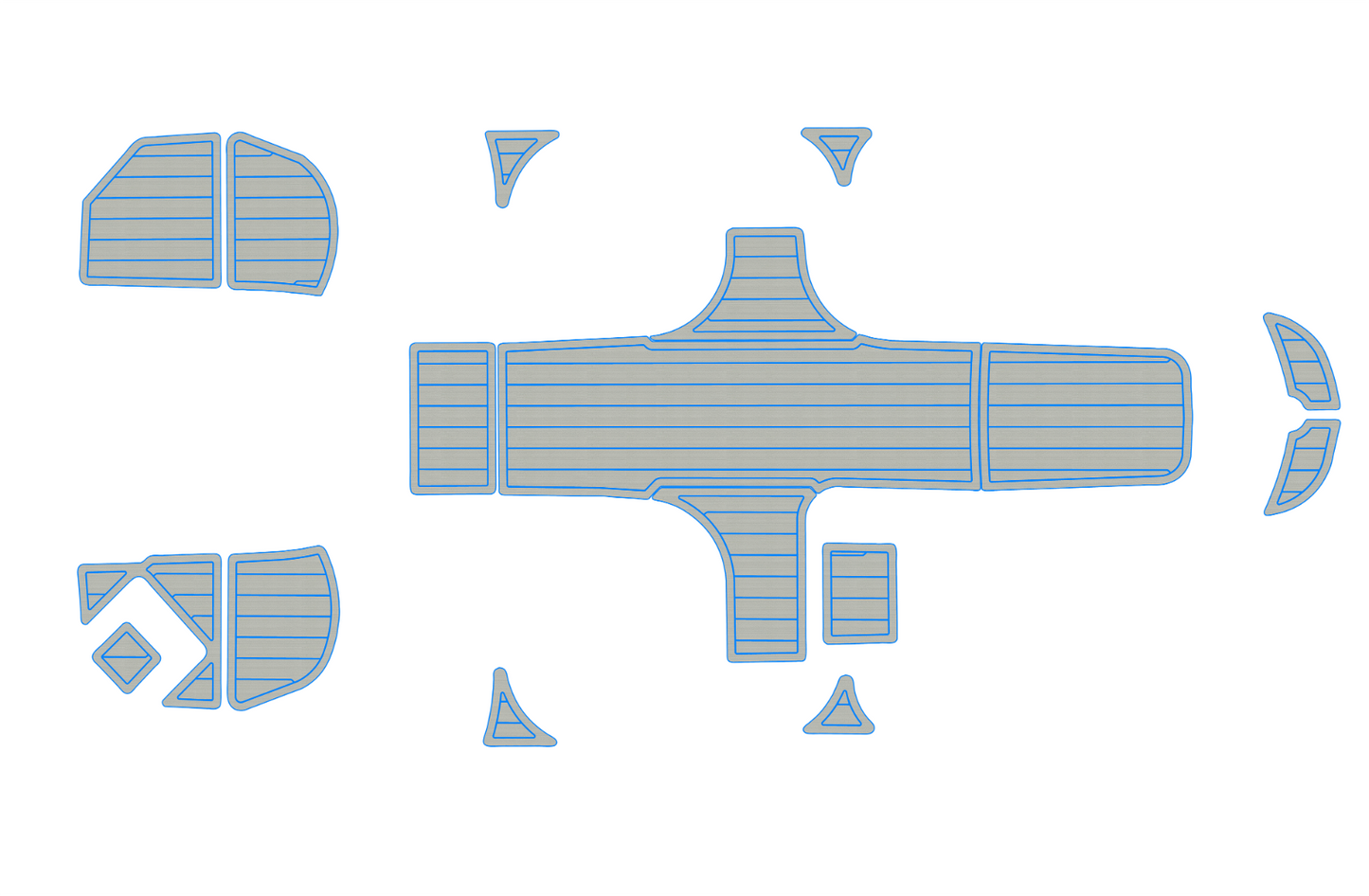 2013-2022 bayliner element E16 Cockpit swim platform 1/4" 6mm EVA foam floor
