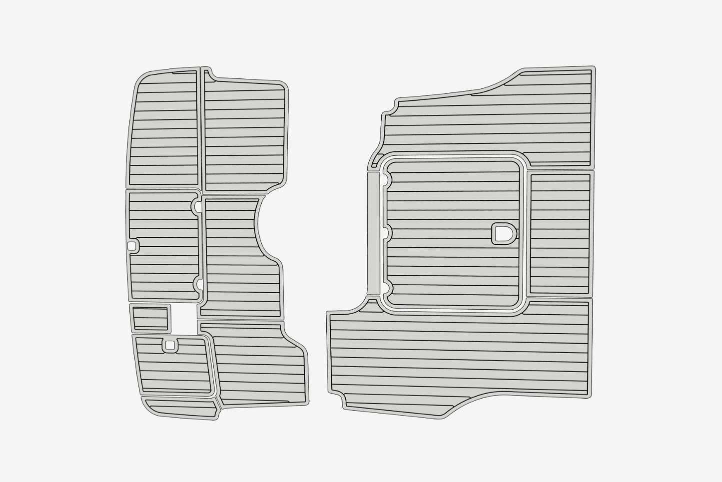 2000-2007 Cranchi 40 Atlantique Cockpit Swim platform 1/4"6mm EVA Foam mat floor