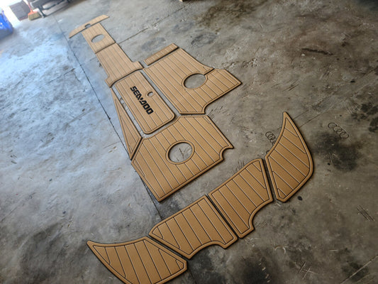 2007-2012 sea doo 230 wake Cockpit & Swim platform1/4" 6mm faux teak floor