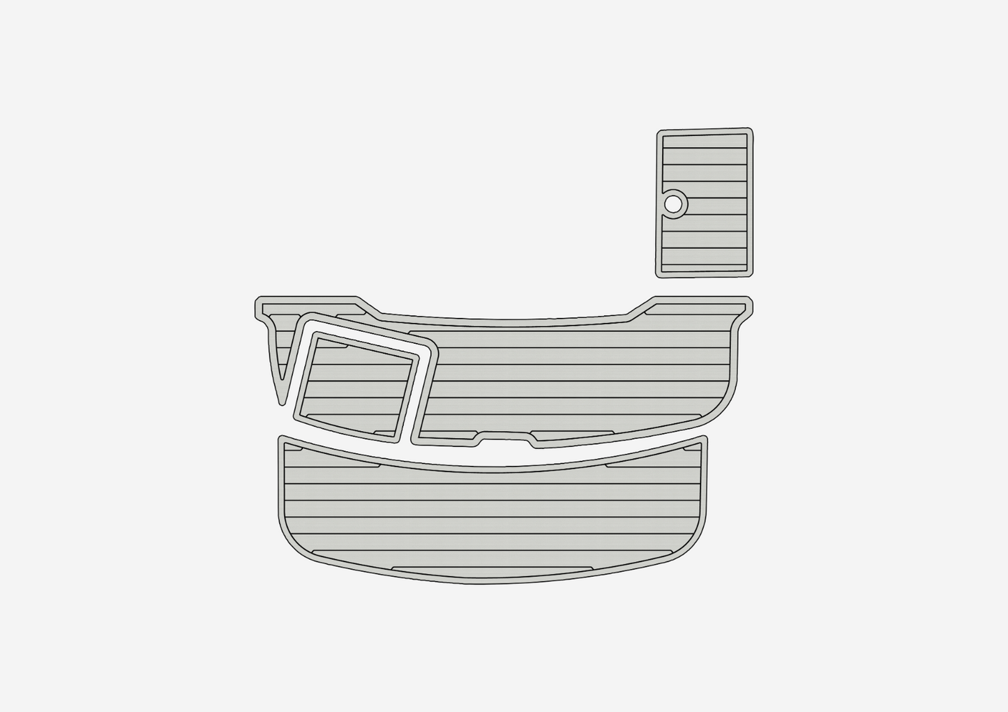 2002-2007 Cobalt 240 Swim platform 1/4"6mm EVA foam faux mat floor