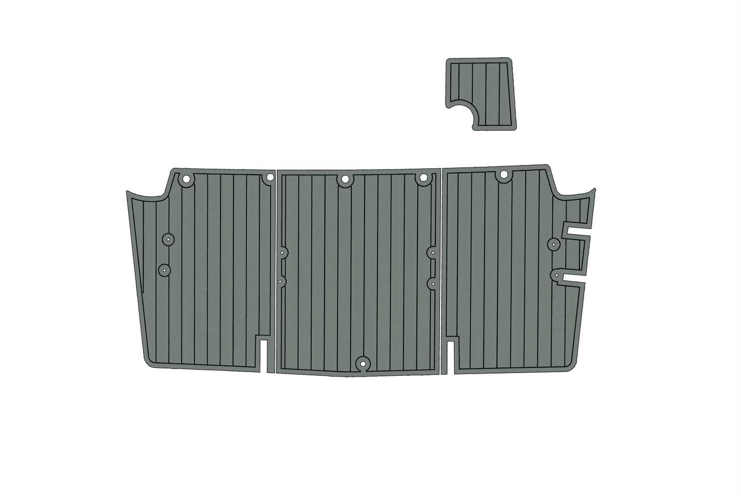 2021 CHAPARRAL 230 SUNCOAST Swim platform 1/4"6mm EVA foam faux mat floor