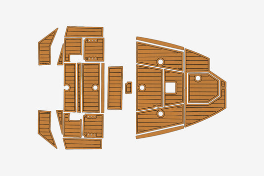 2023 Avid 19 FS Cockpit 1/4" 6mm EVA Teak deck floor