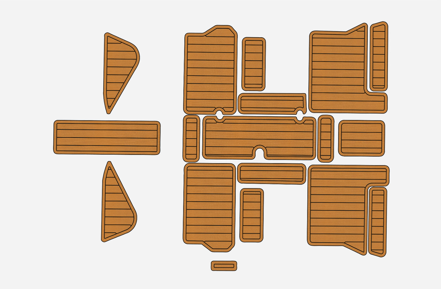 2018 Cobra 280 Spor Cockpit 1/4" 6mm EVA Teak Deck faux floor