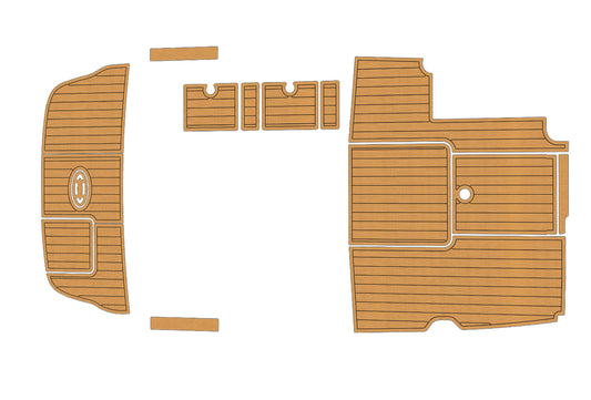 2004-2009 sea ray 240 sunsport Cockpit Swim platform 1/4"6mm EVA foam mat floor
