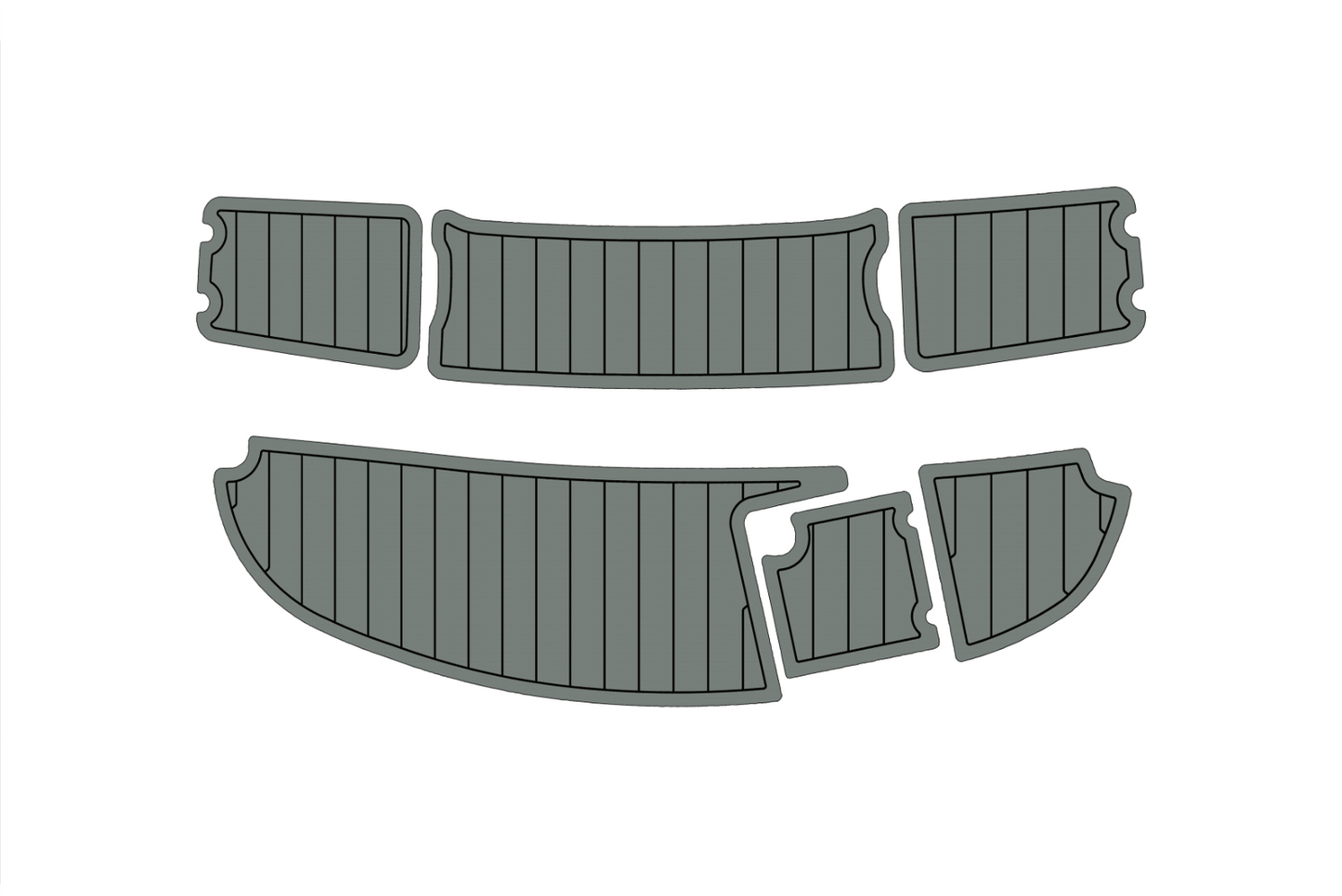2003 Chaparral 210 SS Anti-slip mat Custom EVA teak marine deck flooring