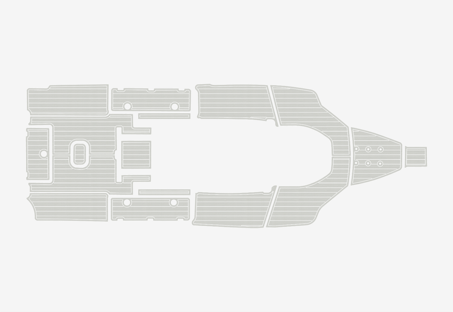 2022 Tidewater 272 CC Cockpit Swim platform 1/4"6mm EVA foam faux floor