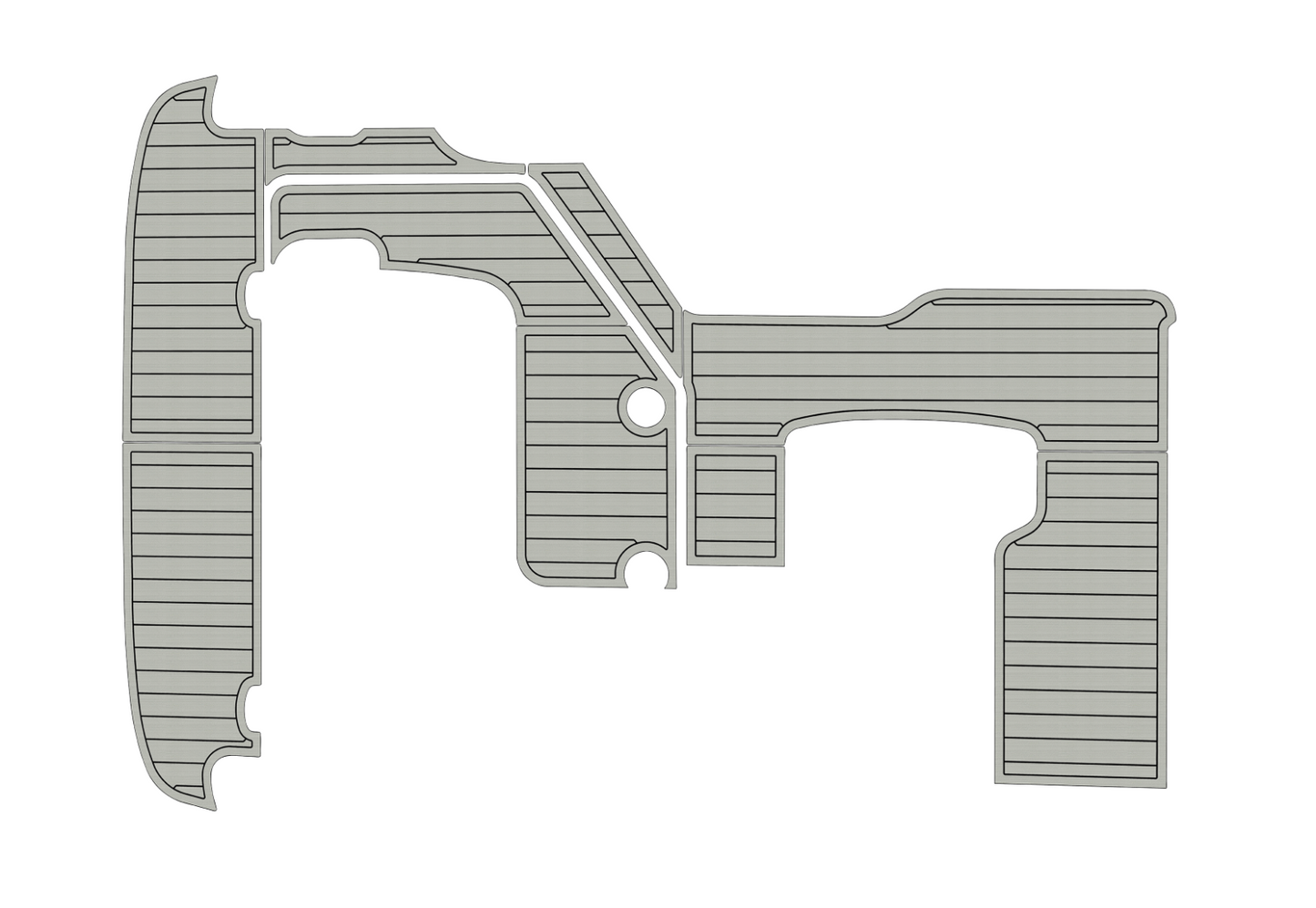 2009-2013 Bayliner 255 SB Anti-slip mat Custom EVA faux marine deck flooring