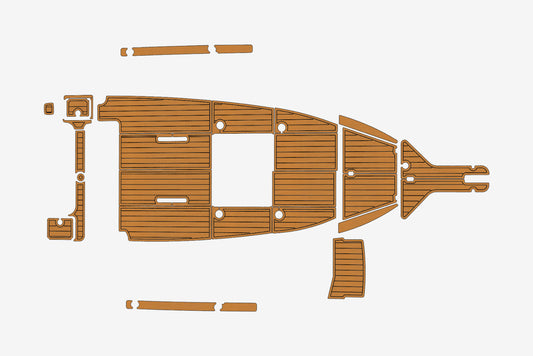 2004 Sea Fox 210 CC Marine teak deck seadek EVA Foam Boat flooring