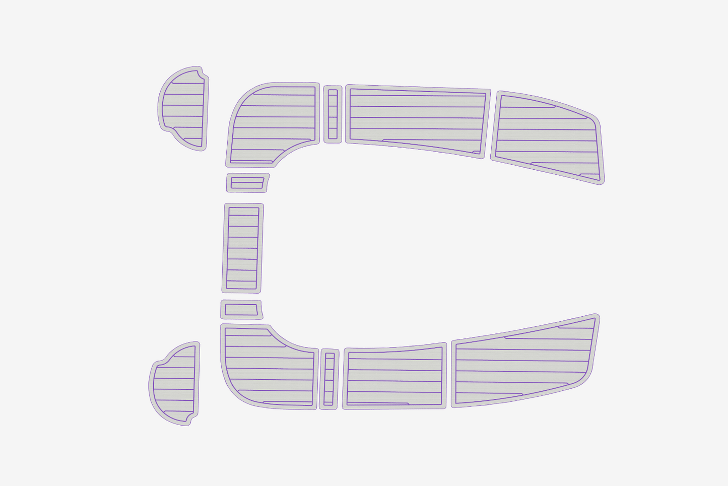 2004-2009 Hunter 36 Cockpit Swim platform 1/4"6mm EVA Foam floor