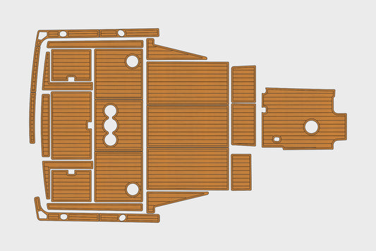 1989-1990 Tiara 33 open Cockpit 1/4"6mm EVA Foam floor