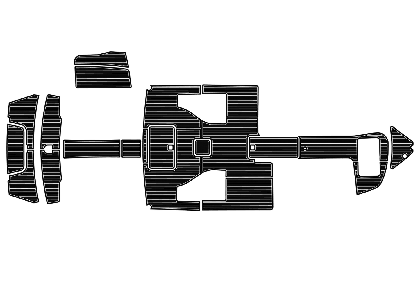 2012-2016 Cobalt 296 Cockpit Swim platform bow 1/4"6mm EVA foam faux mat floor