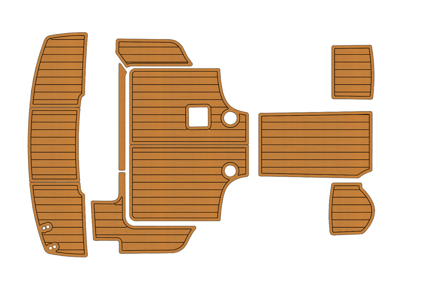 2008-2013 Bayliner 266 EC Cockpit Swim platform 1/4" 6mm EVA foam floor
