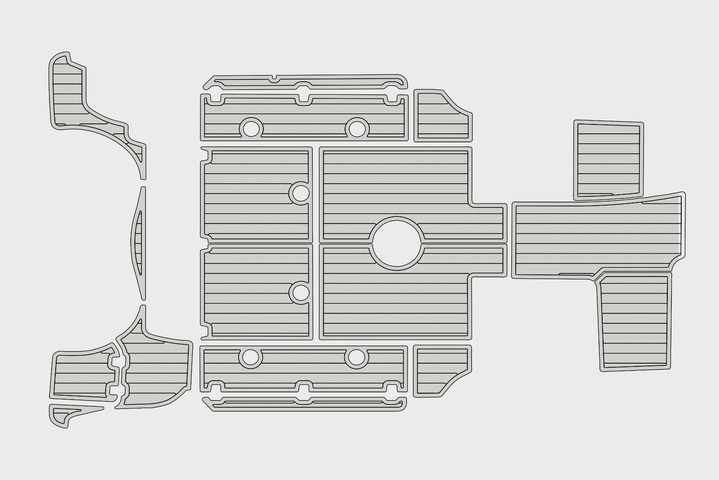 2017 Boston Whaler 285 Conquest Cockpit Swim platform 1/4"6mm EVA Foam mat floor