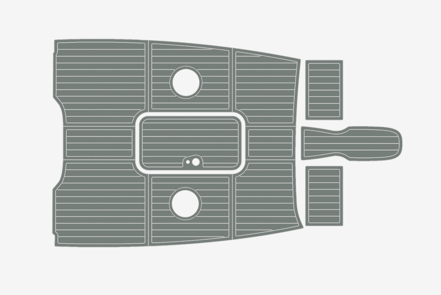 2014 Bayliner 185 BR Anti-slip mat Custom EVA marine deck flooring
