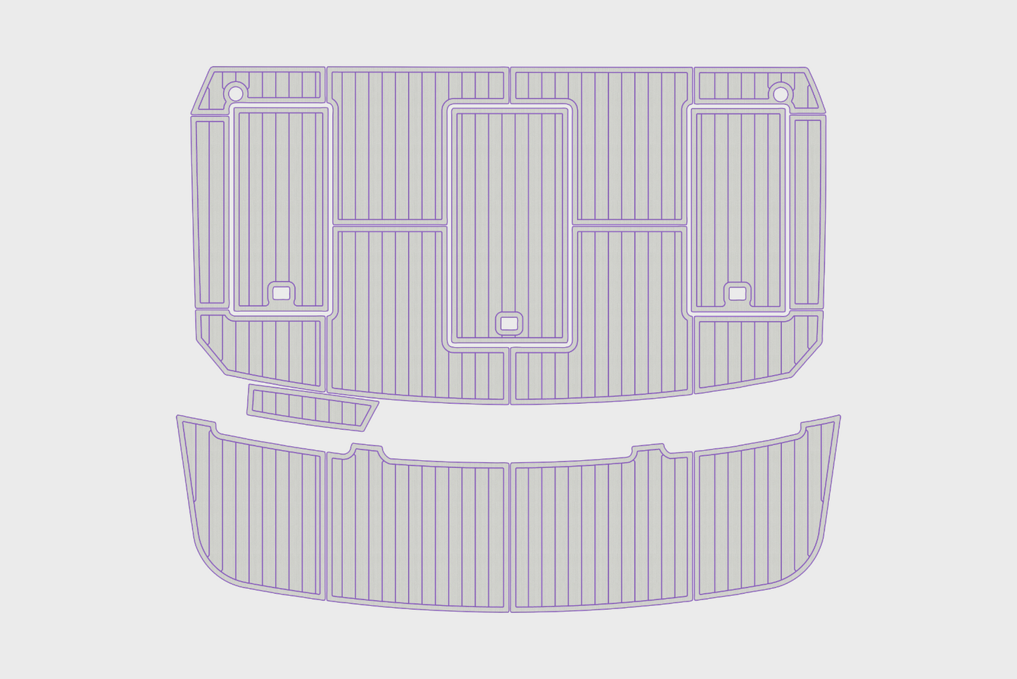 1986-1988 Carver 36 Mariner Cockpit Swim platform 1/4"6mm EVA Foam carpet floor