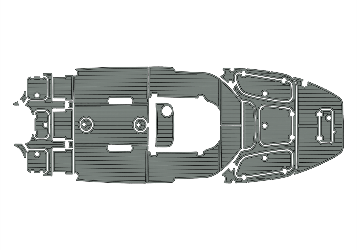 2018-2022 SEA HUNT BX25 FS Cockpit bow 1/4"6mm EVA Foam floor