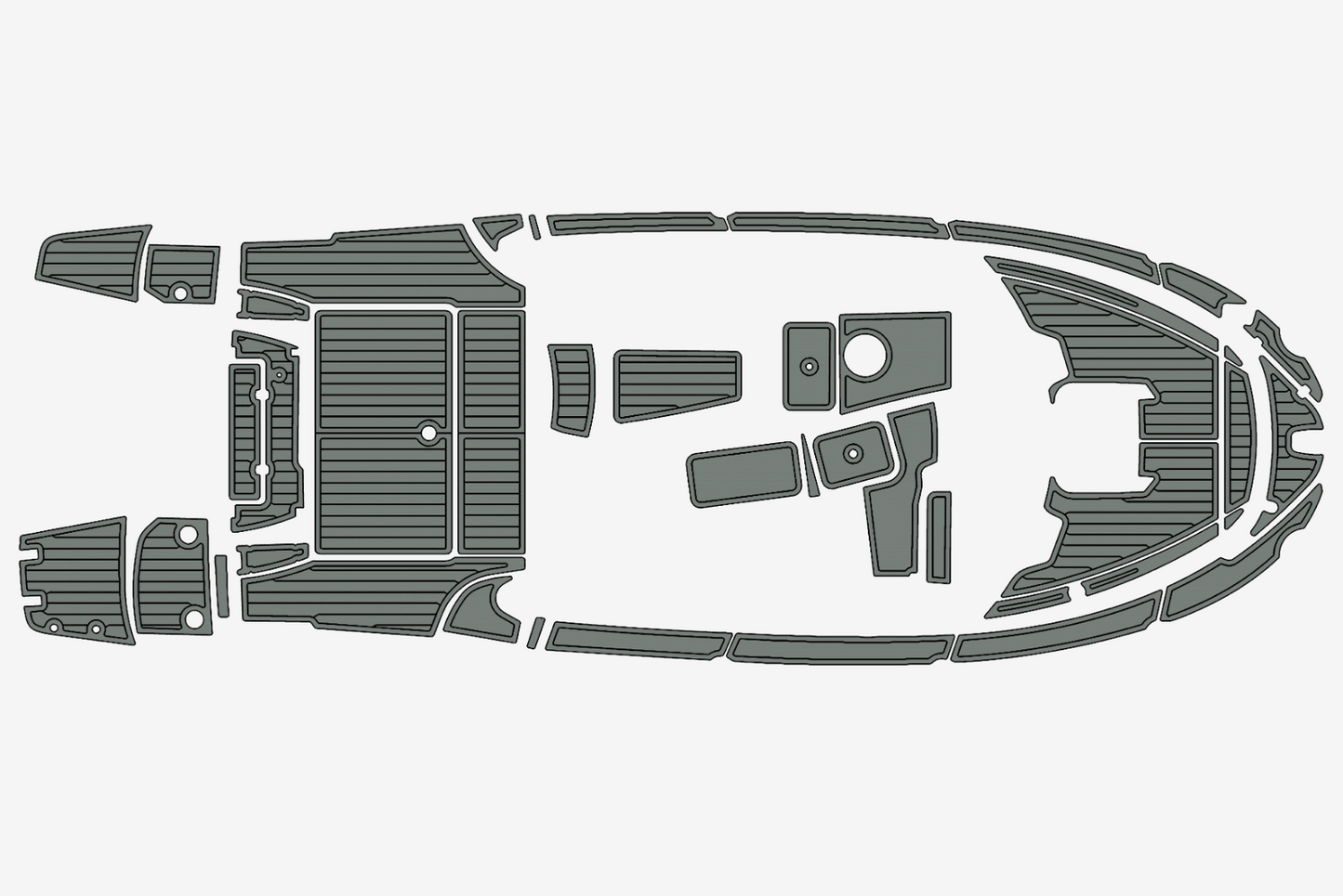 2013 Benetau Antares 78 Anti-slip mat Custom EVA teak marine deck flooring