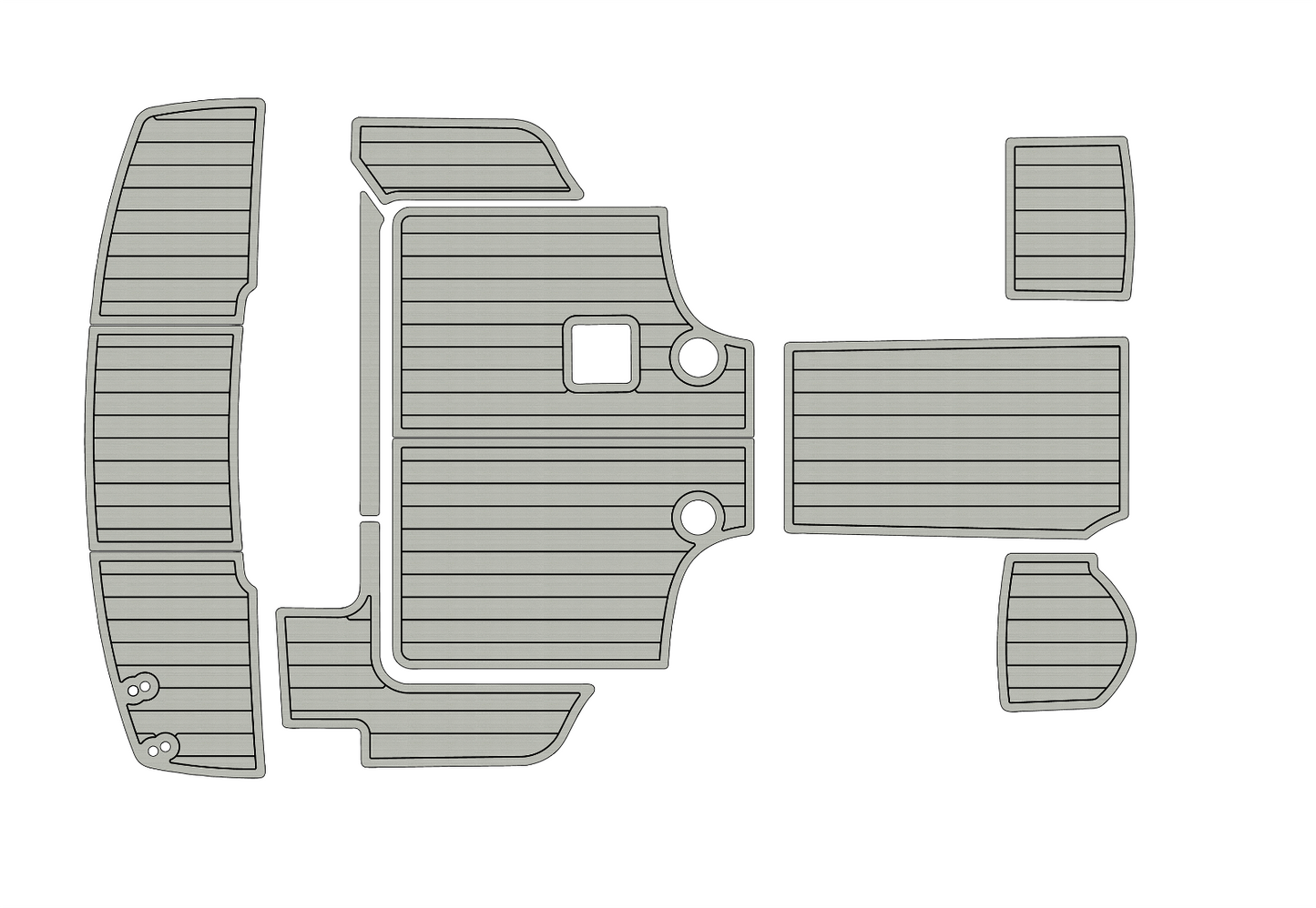 2008-2013 Bayliner 266 EC Cockpit Swim platform 1/4" 6mm EVA foam floor
