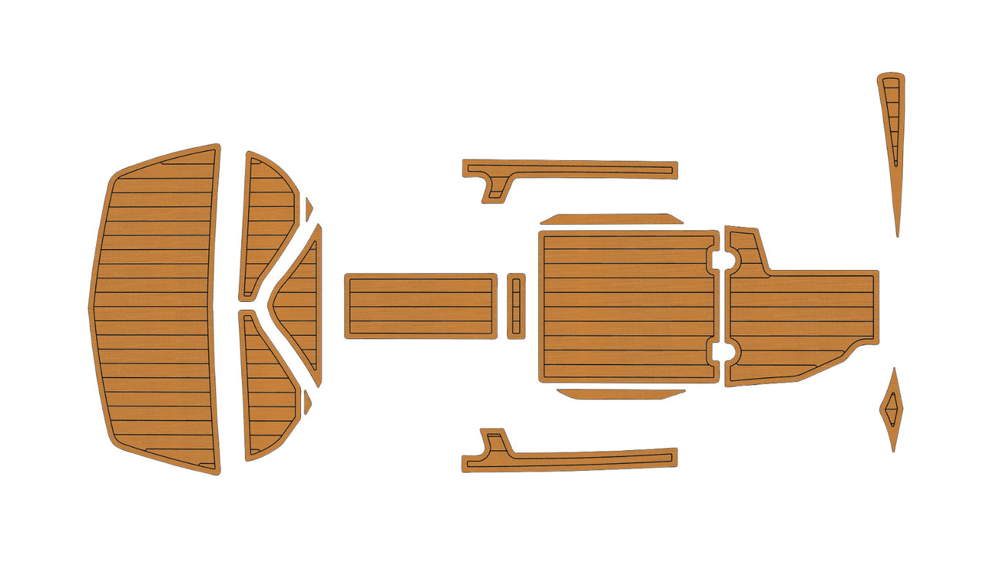2012-2018 TIGE Z1 Cockpit Swim Platform 1/4"6mm EVA foam Faux teak mat floor